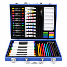 86-Piece Deluxe Kids Art Set – Drawing, Coloring & Painting Kit in Portable Carry Case