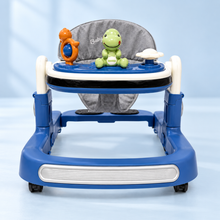 Premium Musical Baby Walker with Activity Toys & Adjustable Height – Blue Edition