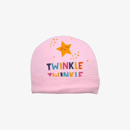 New Born Cap and socks set (Pink)