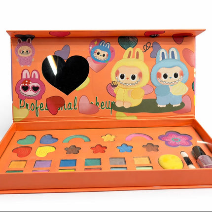 Cute Bunny Kids Makeup & Beauty Play Set – Pretend Cosmetics Kit with Mirror