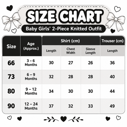 Baby Girl Knitted Cardigan & Leggings Set  G07260