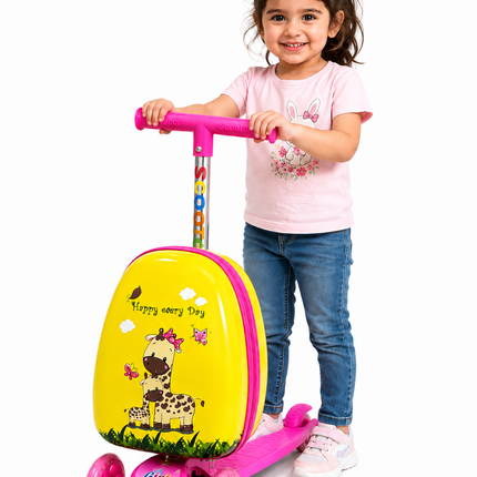 3-Wheel Scooter with Storage Backpack – Adjustable Kids Ride-On Scooter - 601