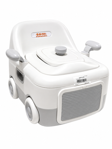 Dorononi Portable Baby Potty Training Seat with Wheels & Armrests – White/Grey