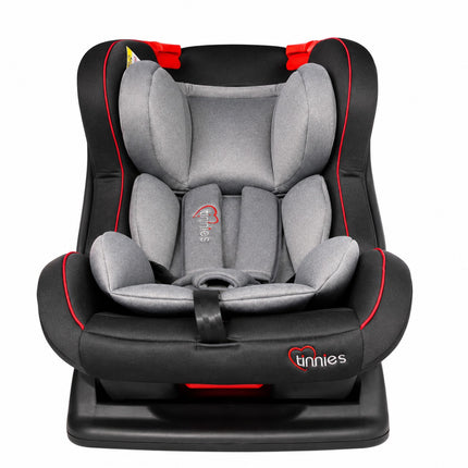 Tinnies Padded Baby Car Seat – Grey & Black