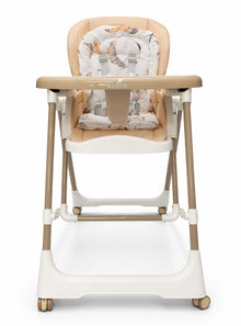 Kidilo _ Premium Adjustable Baby High Chair with Removable Feeding Tray & Wheels h113