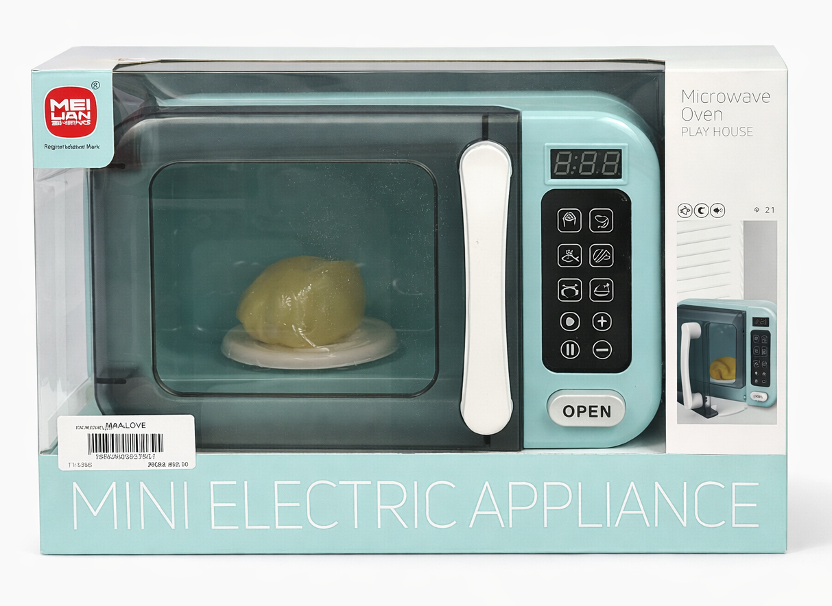 Kids Toy Microwave Oven – Mini Electric Appliance Pretend Play