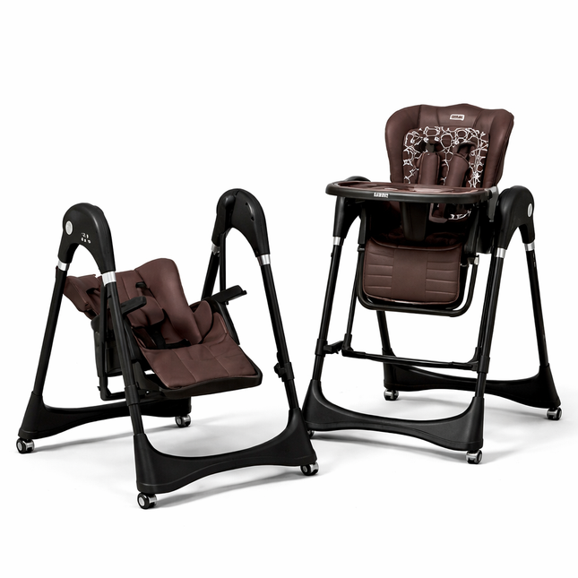 Kidilo 2-in-1 Baby High Chair & Swing – Adjustable Feeding Chair with Recliner Mode