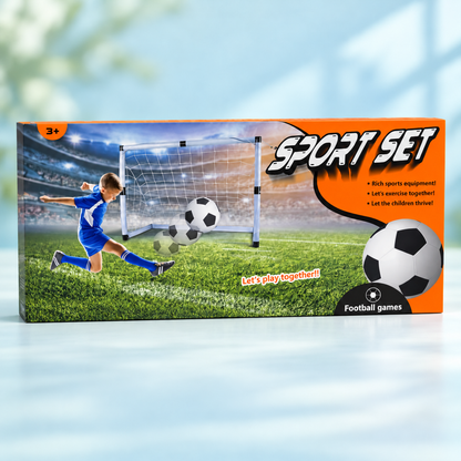 Kids Football Sport Set with Goal Net & Ball – Indoor/Outdoor Soccer Play Set