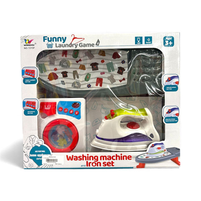 Funny Laundry Game – Washing Machine & Iron Set for Kids 🧺👕