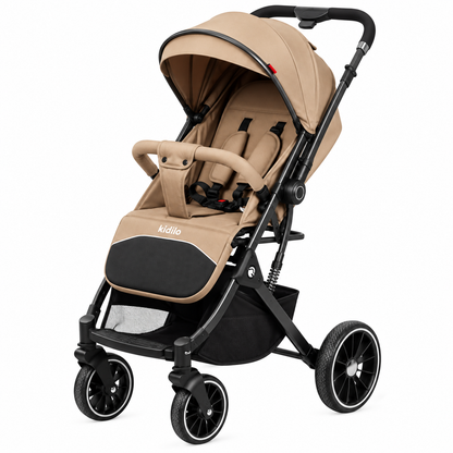 Kidilo 535 Coffee - Foldable stroller with Double-Face Handle