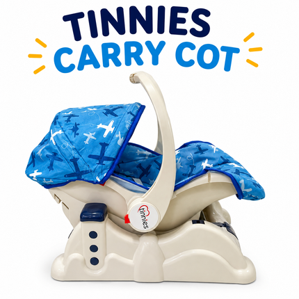 Tinnies 3-in-1 Baby Carry Cot & Rocker with Canopy