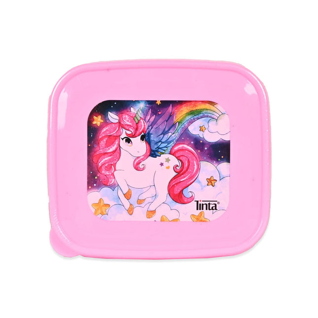 Unicorn Transparent Lunch Box (Pink)