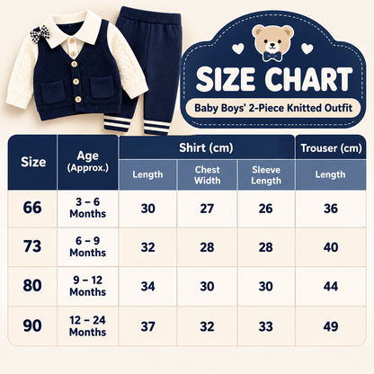 3-Piece Outfit Set – Shirt, Waistcoat & Trousers  KK0253