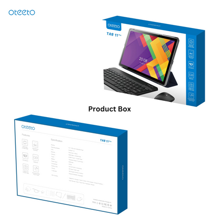 Oteeto Tab 11 Pro – 5G Tablet 8GB+512GB | 6000mAh | 8MP Front & 13MP Rear | Keyboard & Mouse | Blue