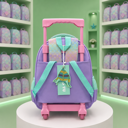Girls Mermaid Princess School Backpack