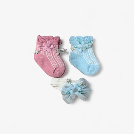 Gift Pack of Socks and Hair Band