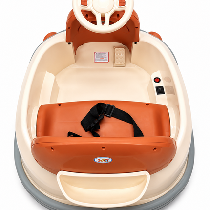 Kids Electric Bumper Ride-On Car with Steering Wheel & Safety Belt