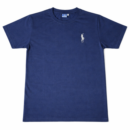 Polo Orange Crew Neck T-Shirt with Embroidered Logo (Short Sleeves)