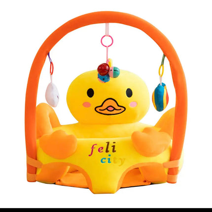 Baby Duck Plush Support Seat with Play Gym – Soft Sitting Chair for Infants