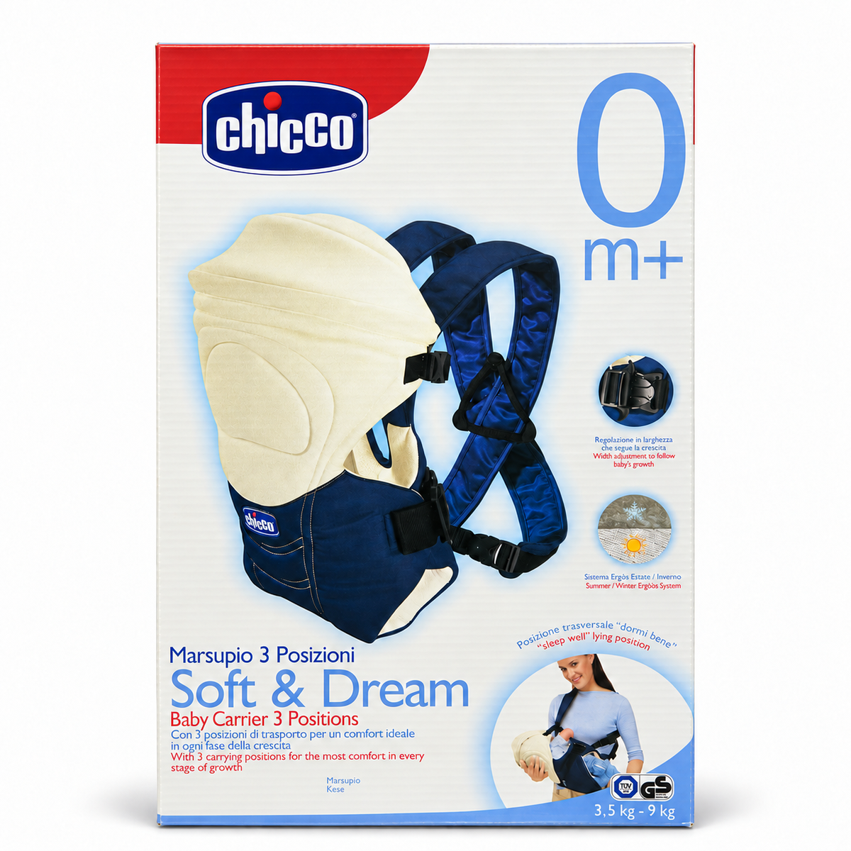 Chicco Soft & Dream Baby Carrier – 3 Carrying Positions