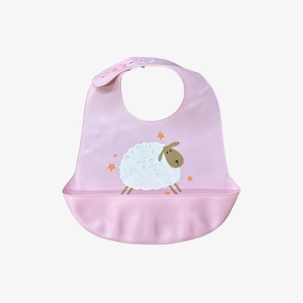 Silicone Chieea Baby Bib (Pink)
