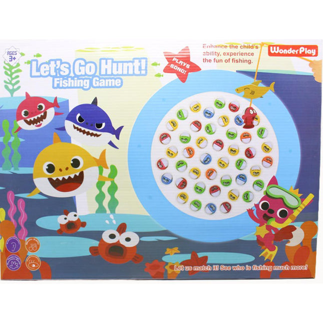 FISHING GAME TOY SET WITH ROTATING BOARD WITH MUSIC ON/OFF SWITCH