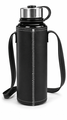 Insulated Water Bottle with Shoulder Strap
