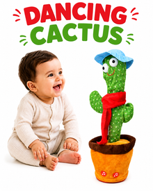 Dancing Cactus Musical Toy with Lights & Sound – Interactive Plush Toy for Kids