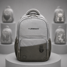 Tuesday Grey School Backpack – 18" × 13"