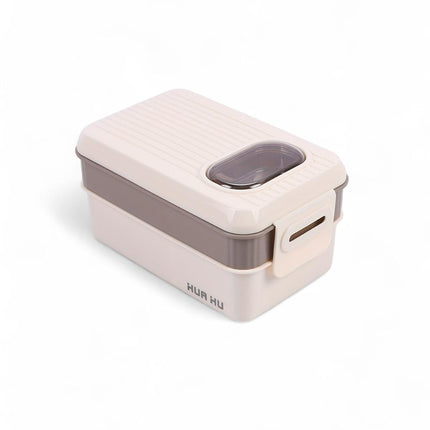 Double Layer Lunch Box 2 In 1 Compartment Insulated Box