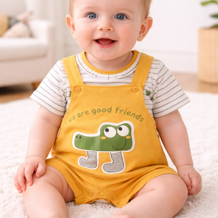 Baby Boys 2-Piece  Dungaree Set