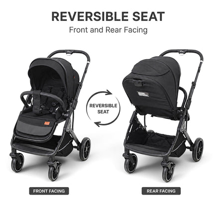 TINNIES REVERSIBLE STROLLER - T110 BLACK