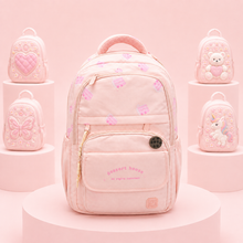 Girls Dessert Print School Backpack – 18" × 13"