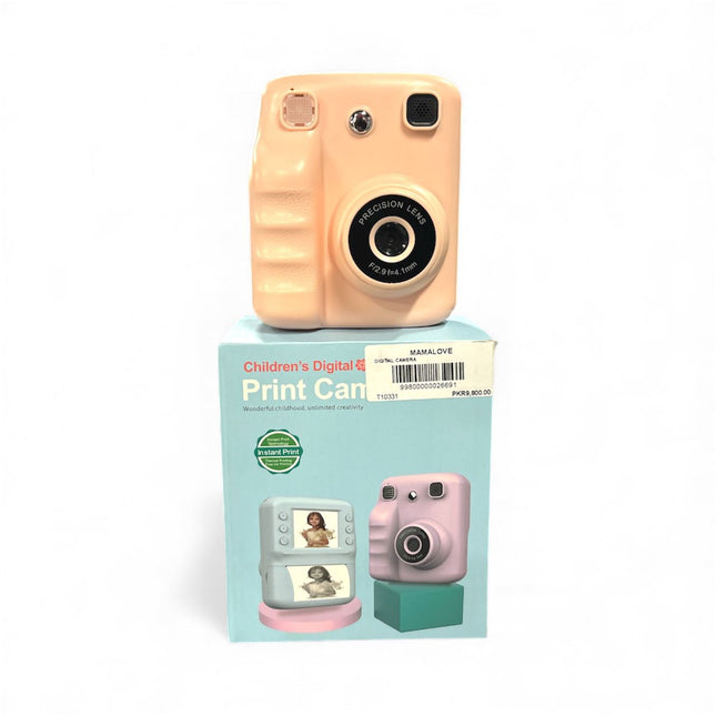 Kids Instant Print Digital Camera – Peach Color