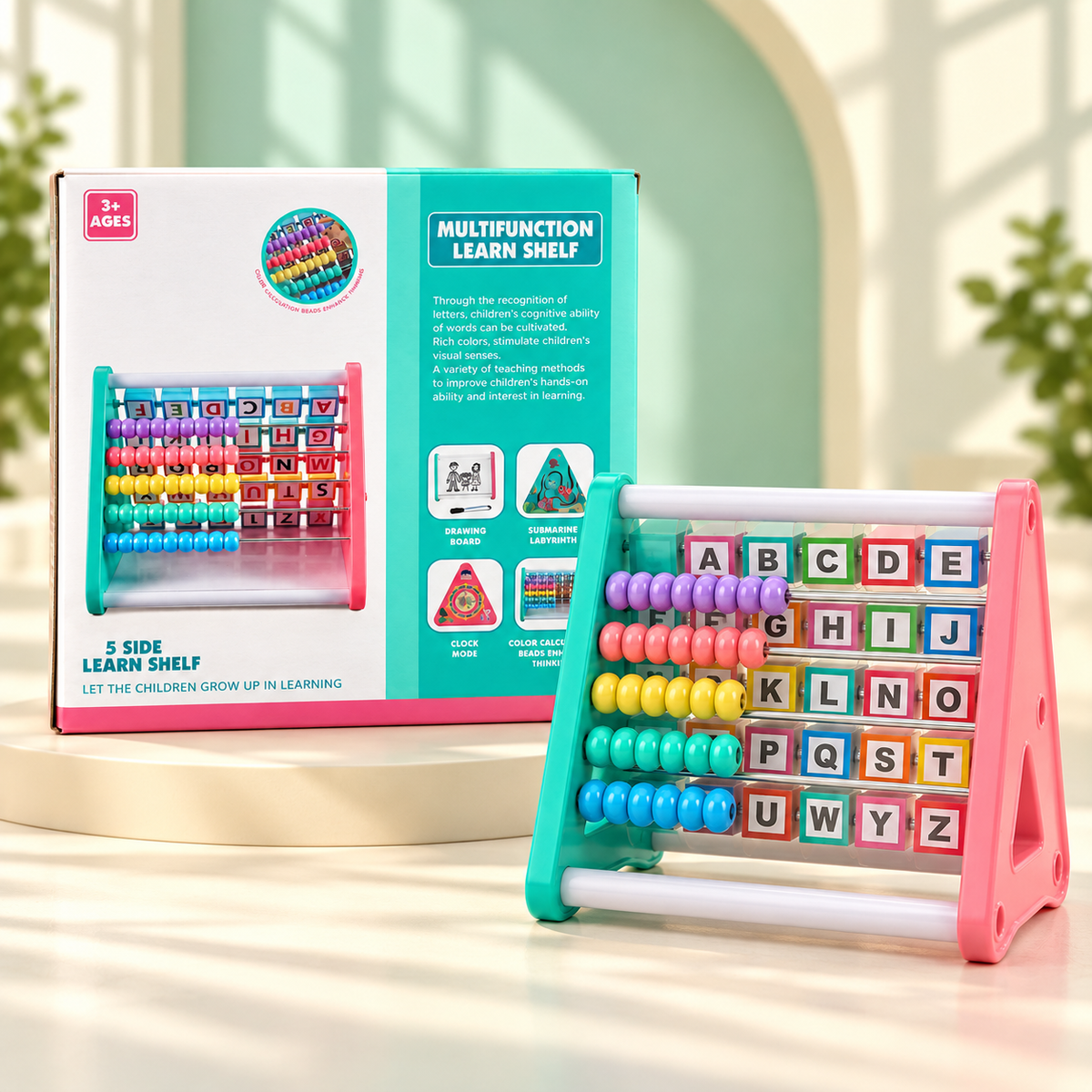 Alphabet & Counting Activity Learning Shelf