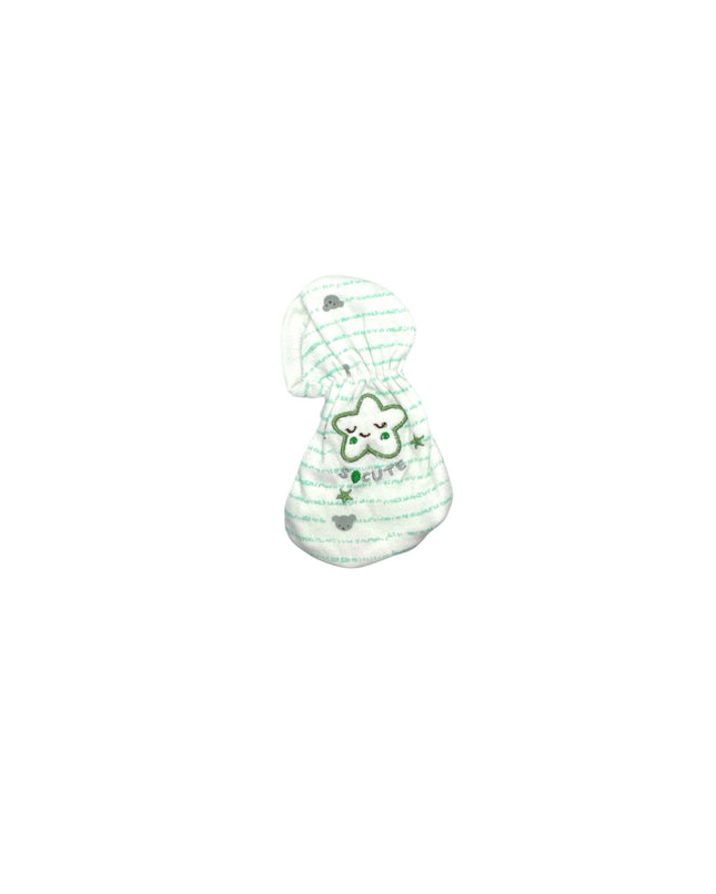 Green And White Stripped Baby Feeder Cover