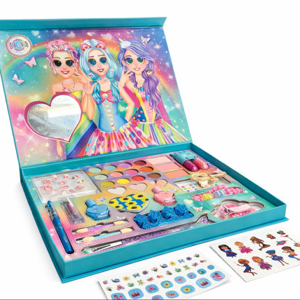 Kids Princess Makeup & Beauty Play Set – All-in-One Dress-Up Cosmetic Kit with Stickers & Accessories