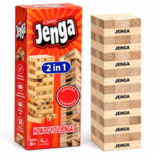 Jenga 2-in-1 Wooden Stacking Tower Game