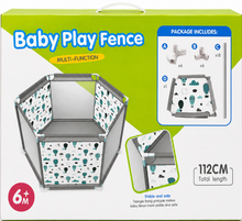 Baby Play Fence Hexagonal Safety Playpen – 112CM Multi-Function Indoor - T12892