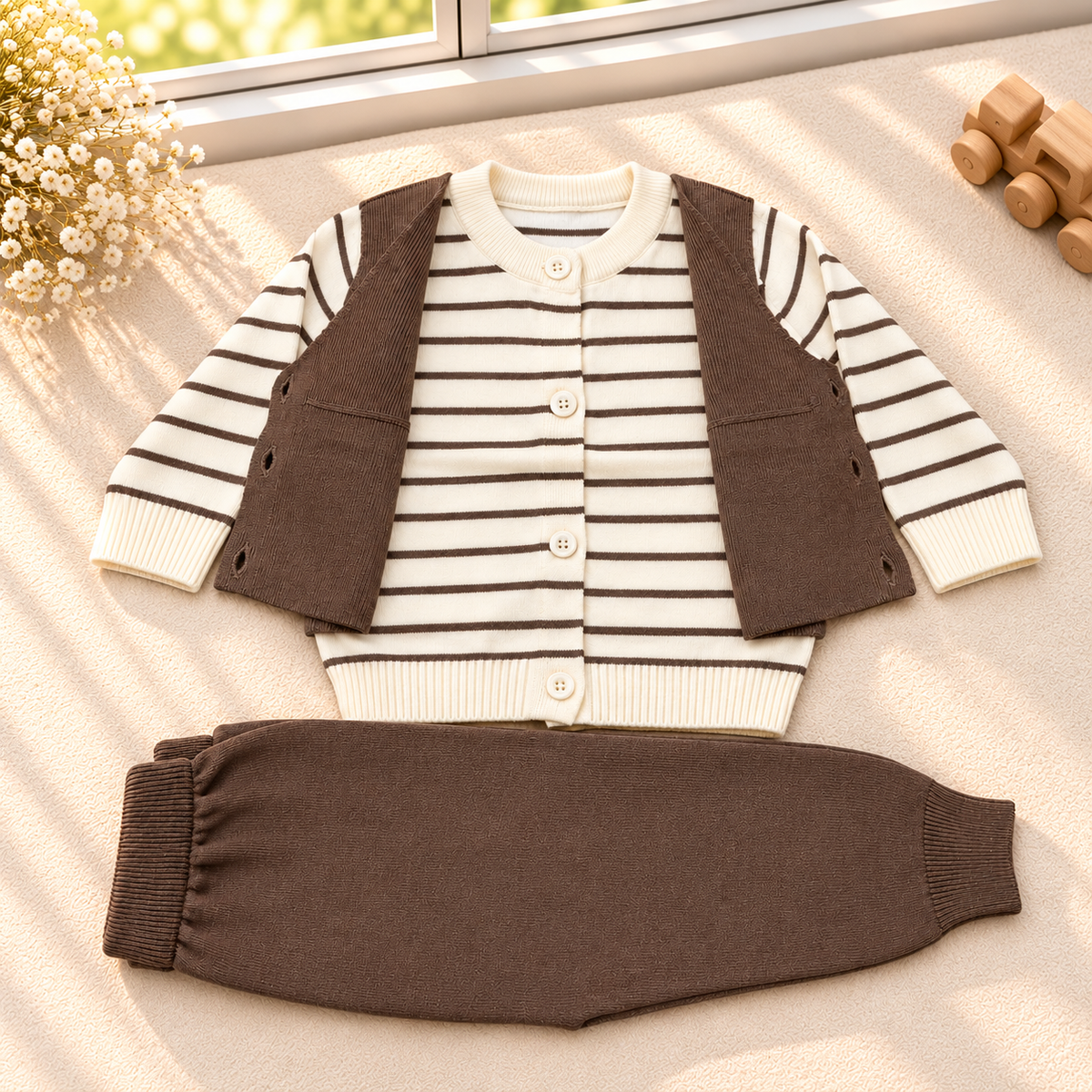 Little Gentleman Premium Knitted 2-Piece Outfit Set  G07305