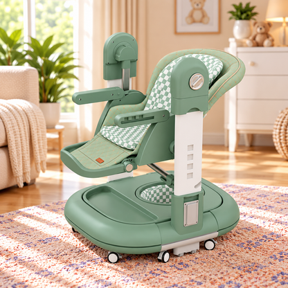 3-in-1 Luxury Baby High Chair – Feeding Chair, Walker & Rocking Chair