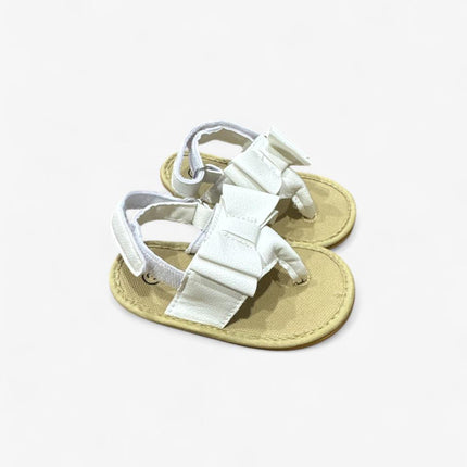 Kids Sandel With Cute Tie (white)
