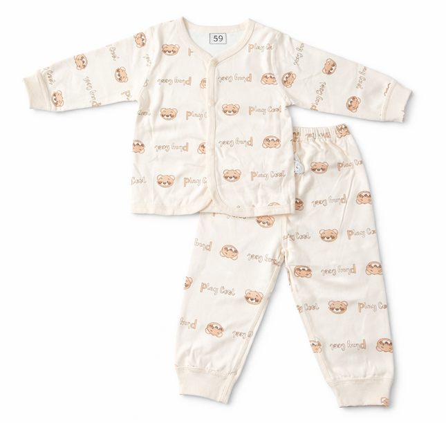 Newborn Baby 2-Piece fleece Cotton Suit – summer 🌞
