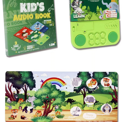 Interactive Kid’s Zoo Learning Audio Book – Touch & Sound Educational Toy for Toddlers (12M+)