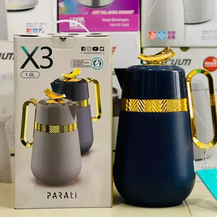 Parati X3 Premium Thermal Flask 1.0L – Elegant Insulated Hot & Cold Blue