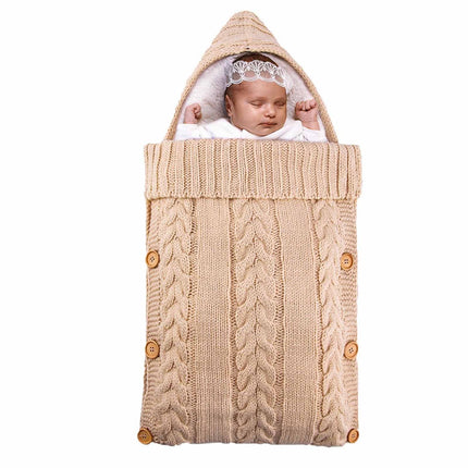 Newborn Baby Sleeping Bag with Sherpa Lining -(0-6Months) Musterd