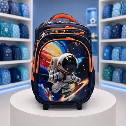 Kids Astronaut Space School Backpack – 18" × 13"