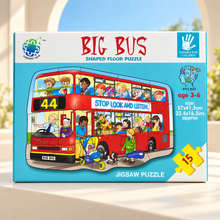 Big Bus Shaped Floor Puzzle