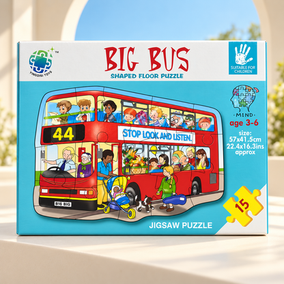 Big Bus Shaped Floor Puzzle