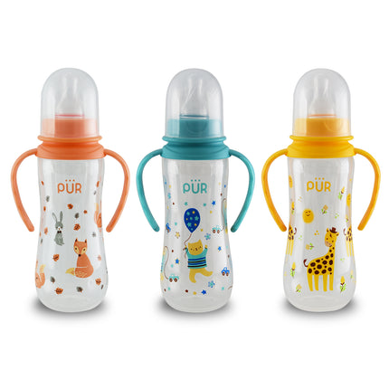 PUR Classic Round Bottle with Handle 9oz/250 ml. Yellow